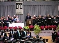 Video recording of ECU fall commencement 2001